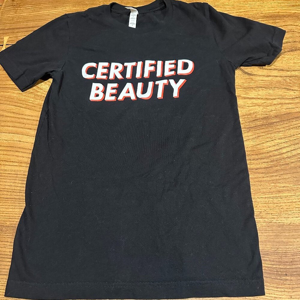 Hockey Benders "Certified Beauty" Black Tshirt in Men's Small